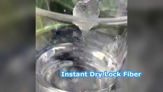 9D×6mm funktionelle, superabsorbierende Stapelfaser, wasserabsorbierendes Rohmaterial mit hoher Dichte