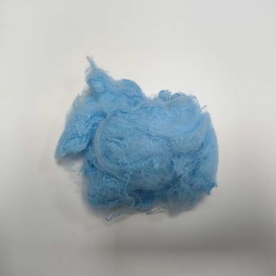 kaufen Nichttoxische synthetische Polyesterfasern aus blauem Polyester 76 mm PP-Fasern on-line-Fertigung