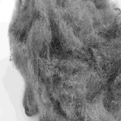kaufen Massivgraue Polyester-Stapelfasern 65 mm feuerhemmende Farbfasern on-line-Fertigung