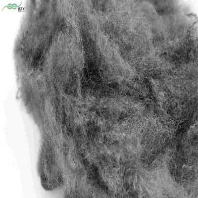 kaufen Mikrofaser A 65 mm Hohl Polyesterfaser Grau Schwarz Füllstoff PSF on-line-Fertigung