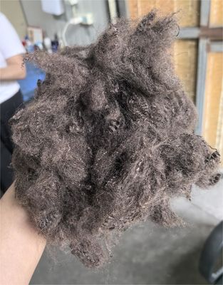 Ein guter Preis. Recycelte Polyester-Stapelfaser 6D 64mm Dunkelkaffee-Braun Online