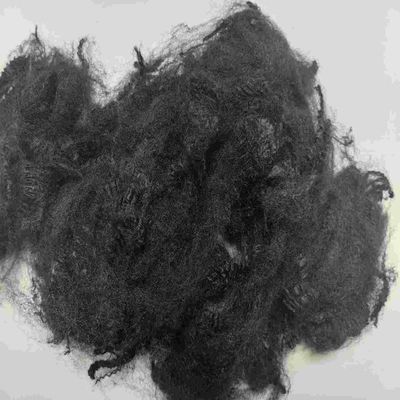 Ein guter Preis. Flammschutzfähige Polyesterfaser 51 mm Schwarze Kurzfaser Umweltschutzfreundliche PSF Online