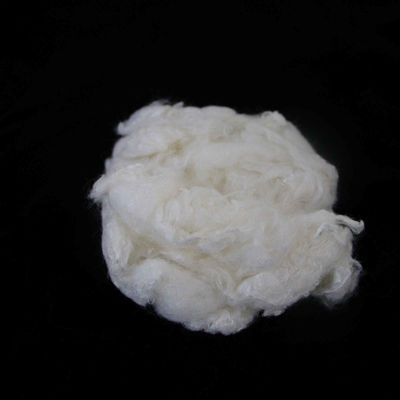 Weiße Flammschutz-Viskose-Stapelfasern 64 mm für Gewebe