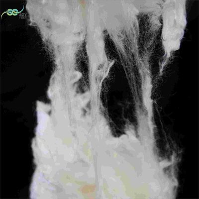 Hochverlängerung 60 mm Flammschutz-Polyesterfaser für weißes Gewebe