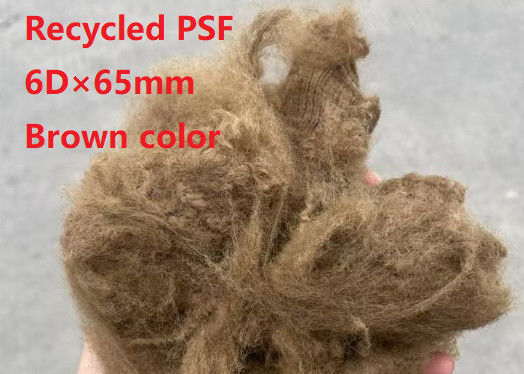 Ein guter Preis. 6D × 65mm Polyester-Stapelfasern 100% Polyester-Chip Rohstoff Polyester-Stapelfasern mit guter Aufprallfestigkeit und runder Form Online