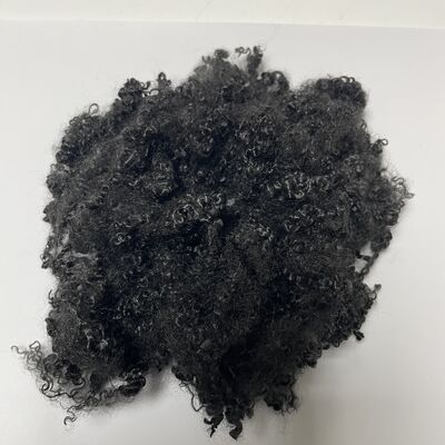 schwarze 3D*64mm Flammschutz-Polyester-Stapelfasern mit Länge für Bettwäsche und industrielle Filtration