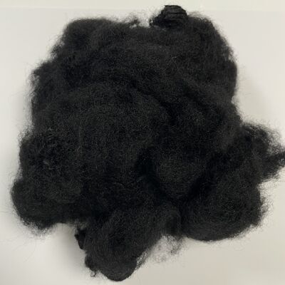 Ein guter Preis. 12D×64mm Schwarze recycelte feuerfeste Faser Hohe Sicherheit Heimtextilien, Automobilinnenräume Hochwertige Rohstoffe Online