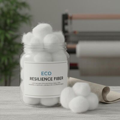 Qualität Faser mit geringem Faserölgehalt, hoher Reißfestigkeit, Polyester-Stapelfaser mit geringem Feuchtigkeitsgehalt für umweltfreundliche Stoffproduktion usine