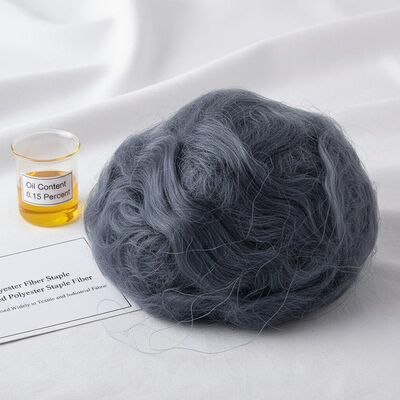 Qualität 0,15% Ölgehalt Polyester Staple Fiber mit SD-Glanz und Silikonbeschichtung für Textilanwendungen usine